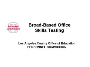Secretarial skills testing