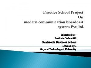 School broadcast system