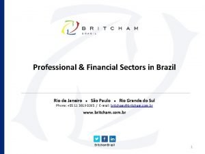 Professional Financial Sectors in Brazil Rio de Janeiro