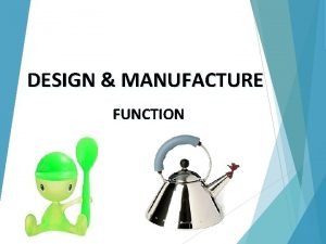 Primary and secondary functions of a product