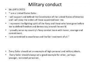 When was the sailor's creed written