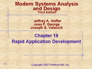 Modern Systems Analysis and Design Third Edition Jeffrey