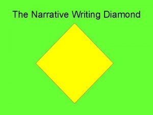 Narrative writing diamond