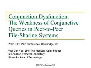 Conjunction Dysfunction The Weakness of Conjunctive Queries in
