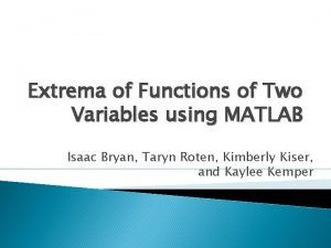 Matlab function of two variables
