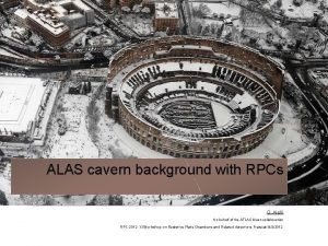 ALAS cavern background with RPCs G Aielli On