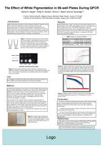 The Effect of White Pigmentation in 96 well