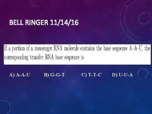 BELL RINGER 111416 A AAU B GGT C