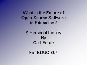 Future of open source software
