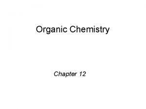 Organic chemistry