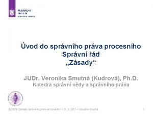 vod do sprvnho prva procesnho Sprvn d Zsady