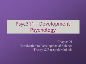 Psyc 311 Psyc 311