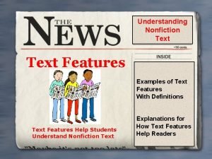 What are text features examples