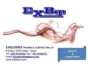 Exblowra trading and contracting