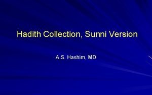 Hadith Collection Sunni Version A S Hashim MD