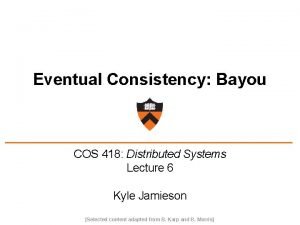 Bayou distributed system