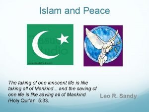Islam and Peace The taking of one innocent