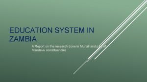 Zambia education system