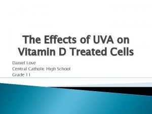 Uva and vitamin d