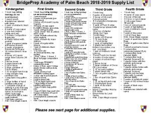 Bridge Prep Academy of Palm Beach 2018 2019