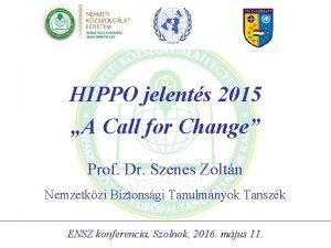 HIPPO jelents 2015 A Call for Change Prof
