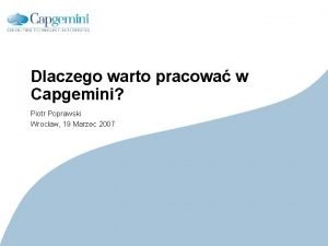 Capgemini nsc Capgemini nsc