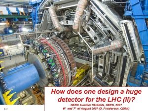 How does one design a huge detector for