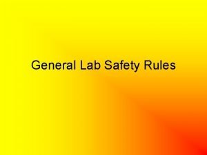 Lab safety equipment