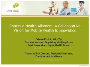Continua health alliance
