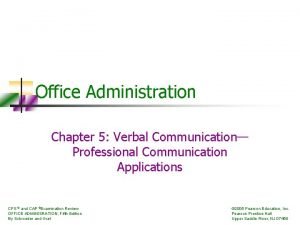 Communication in office administration