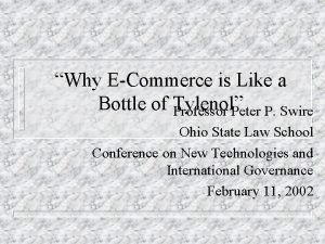 Why ECommerce is Like a Bottle of Tylenol
