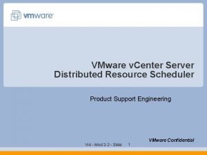 Vmware distributed resource scheduler