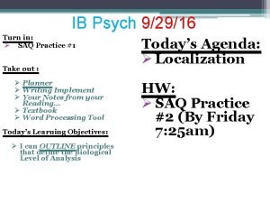 Localization of function ib psychology