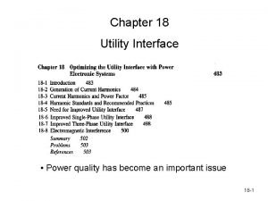 Utility interface