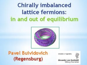 Chirally imbalanced lattice fermions in and out of