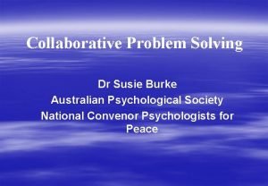 Susie burke psychologist