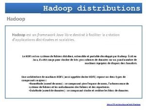 Hadoop distribution