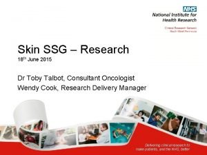 Toby talbot oncology