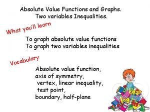 Absolute value variables