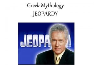Mythology jeopardy