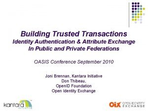 Trusted transactions