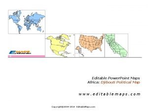Editable Power Point Maps Africa Djibouti Political Map