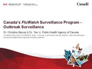 Flu watch canada