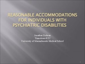 Types of accommodations