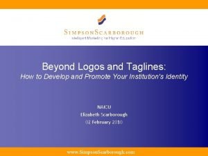 Beyond Logos and Taglines How to Develop and