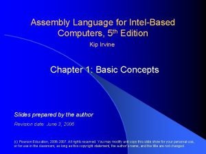 Assembly language for intel-based computers Assembly language for intel-based computers