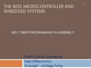 Timer and counter in 8051