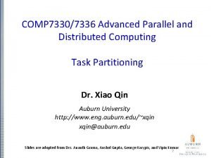 COMP 73307336 Advanced Parallel and Distributed Computing Task