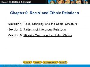 Racial and Ethnic Relations Chapter 9 Racial and