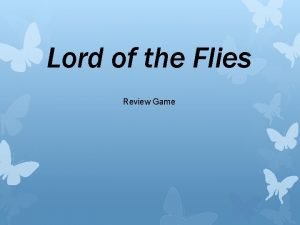 Lord of the Flies Review Game Vocabulary to